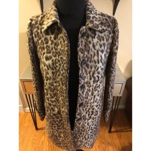J. Crew Women's Double Leopard Topcoat 0 & 00